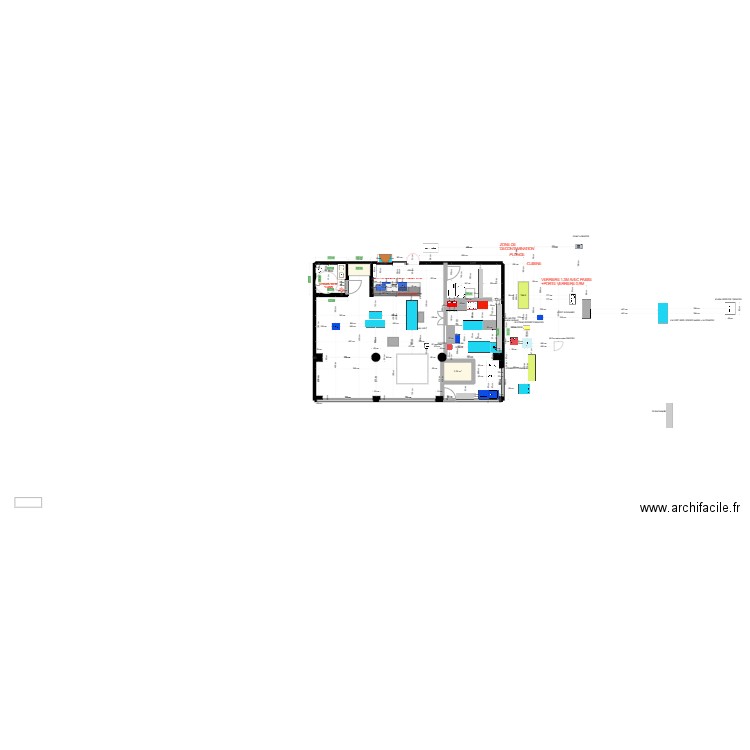  cuisine 29/05. Plan de 1 pièce et 3 m2