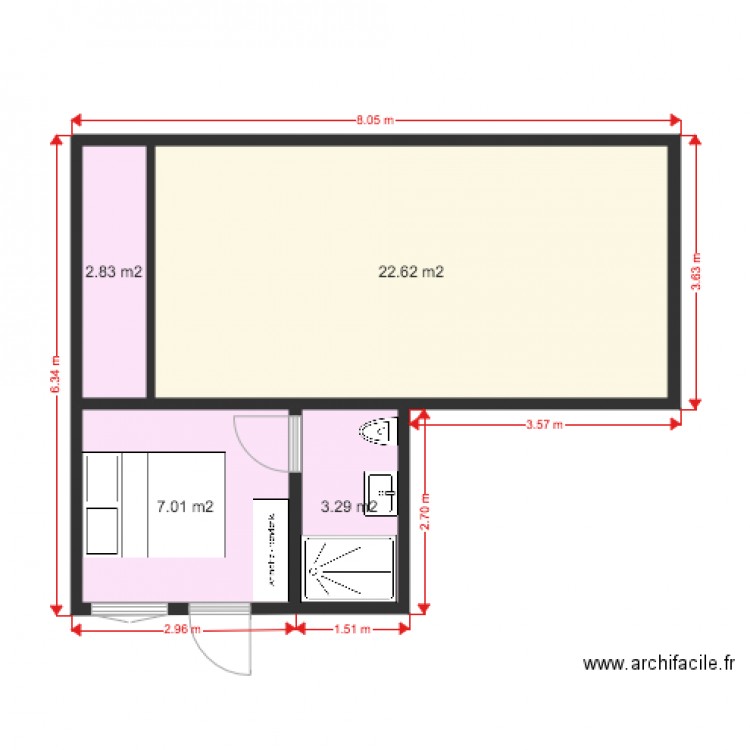 GARAGE PLUS CHAMBRE. Plan de 0 pièce et 0 m2