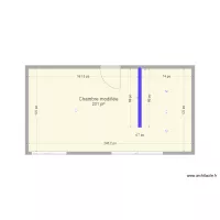 Chambre modifi&eacute;e travaux