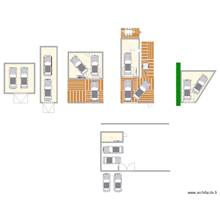 garage. Plan de 0 pièce et 0 m2