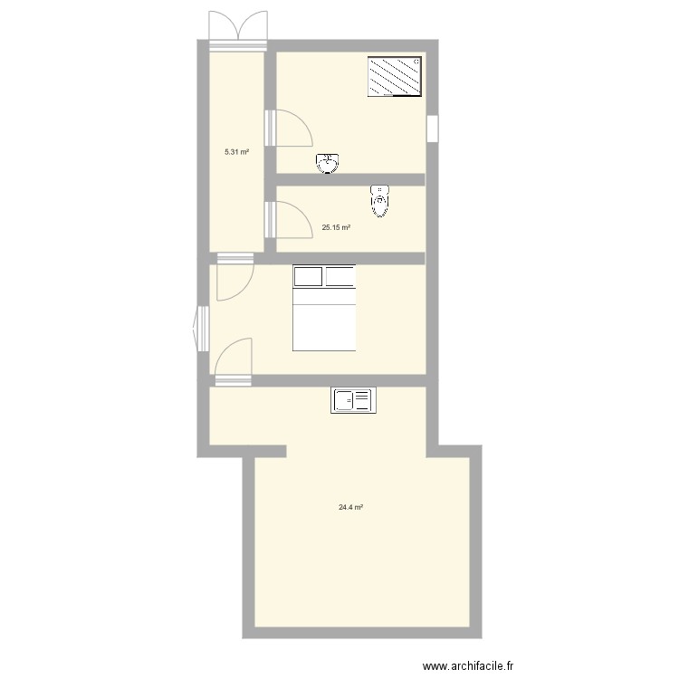maison vue de haut. Plan de 0 pièce et 0 m2