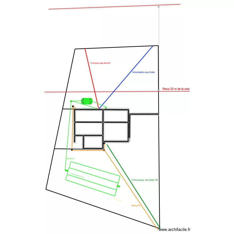 Le Henanff VS et Réseaux. Plan de Le Henanff VS et Réseaux. Plan de