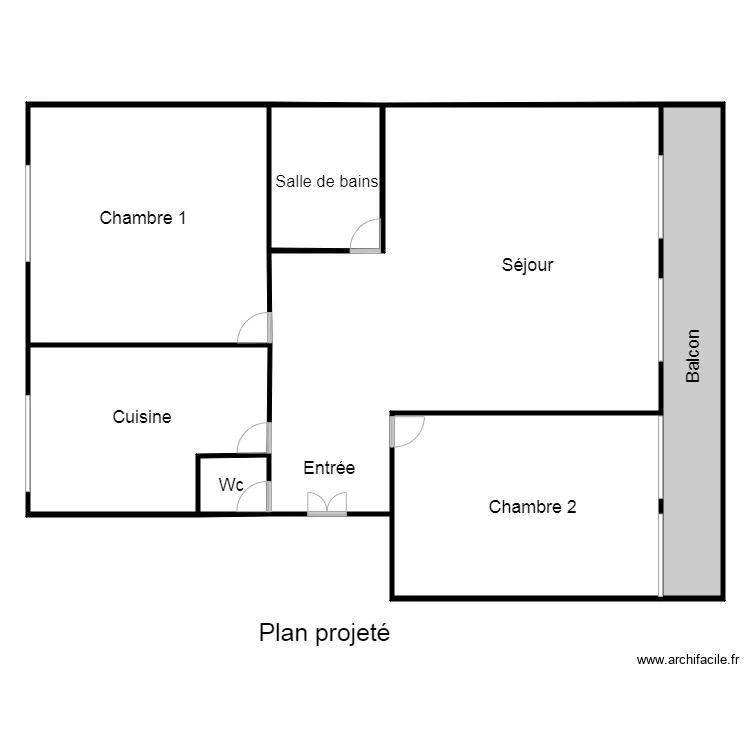 plan projet&eacute; DE TONGE. Plan de 