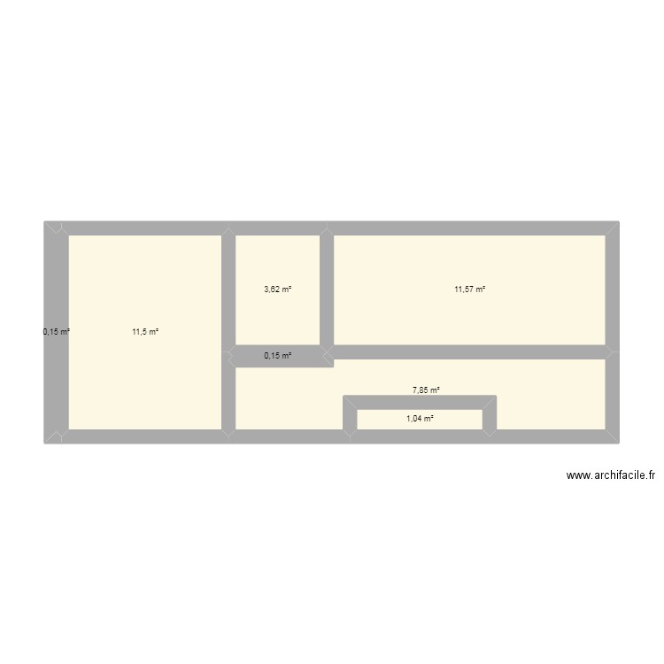 etage. Plan de 0 pièce et 0 m2