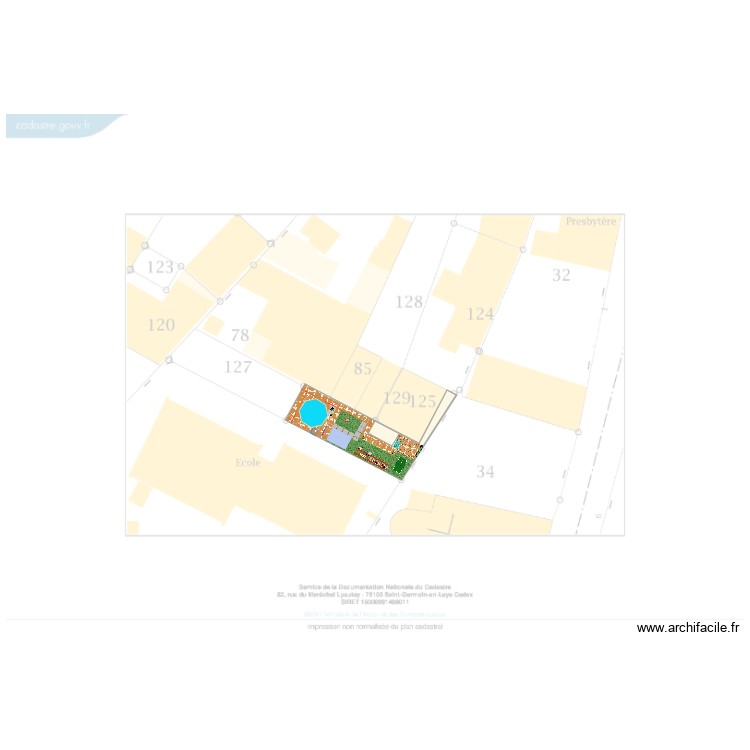 JARDIN PLAN CADASTRE. Plan de 0 pièce et 0 m2 JARDIN PLAN CADASTRE. Plan de 0 pièce et 0 m2