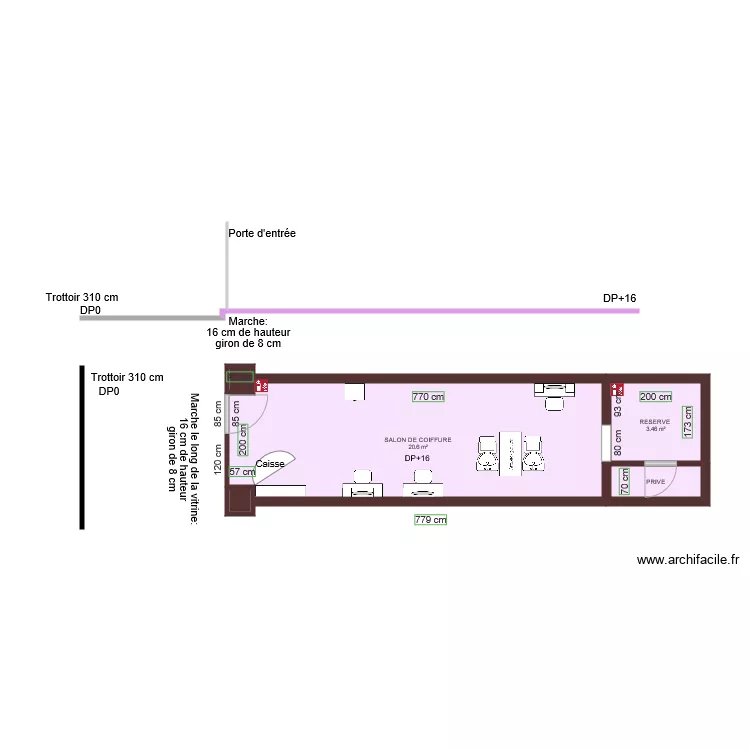 SYNERGIE CR AVANT TRAVAUX. Plan de SYNERGIE CR AVANT TRAVAUX. Plan de