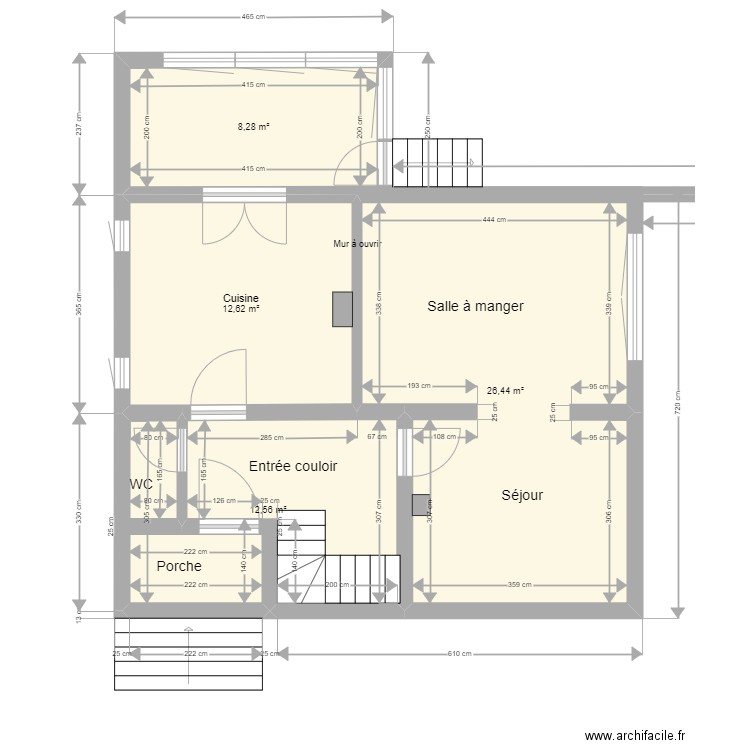 Thomas RDC 20220829. Plan de 4 pièces et 60 m2