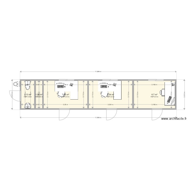 domecotec bureau. Plan de 0 pièce et 0 m2