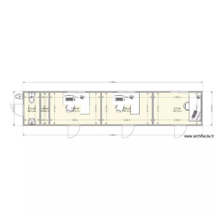 domecotec bureau. Plan de 