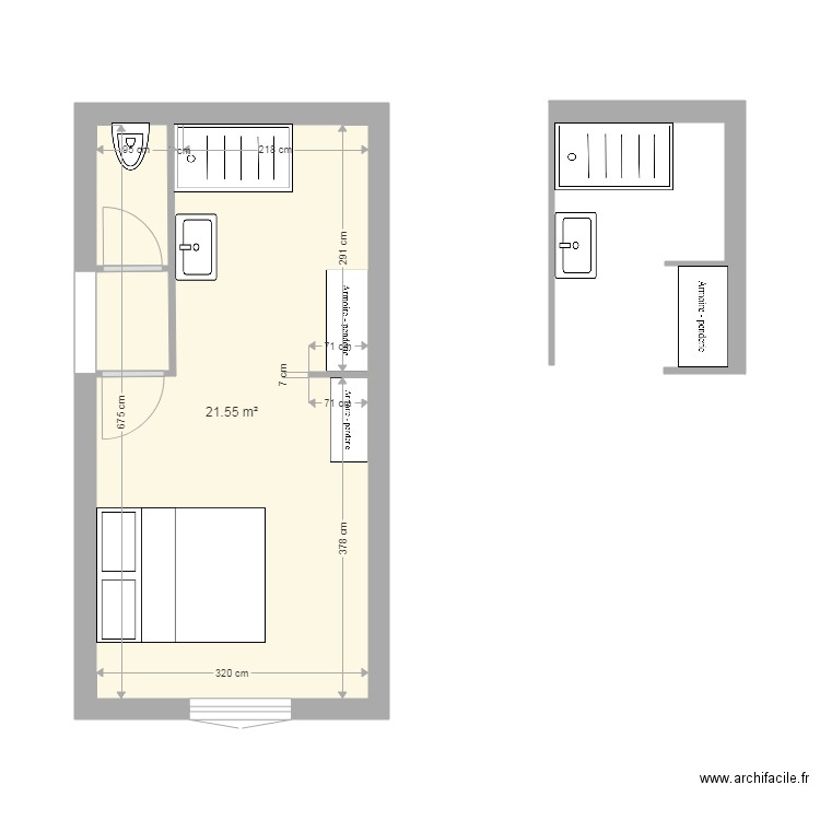 Suite parentale. Plan de 0 pièce et 0 m2