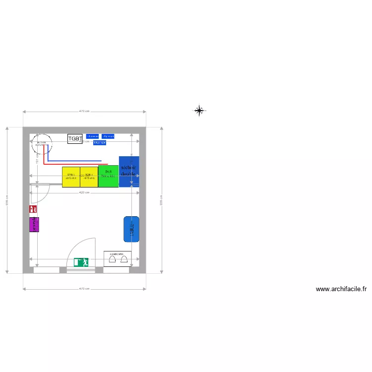 PLAN LAVERIE HOUILLE. Plan de 