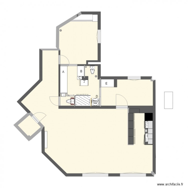 Ledru Rollin Table rase 2. Plan de 0 pièce et 0 m2