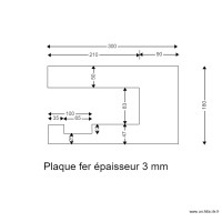 PLAQUE METAL sous le RABOT