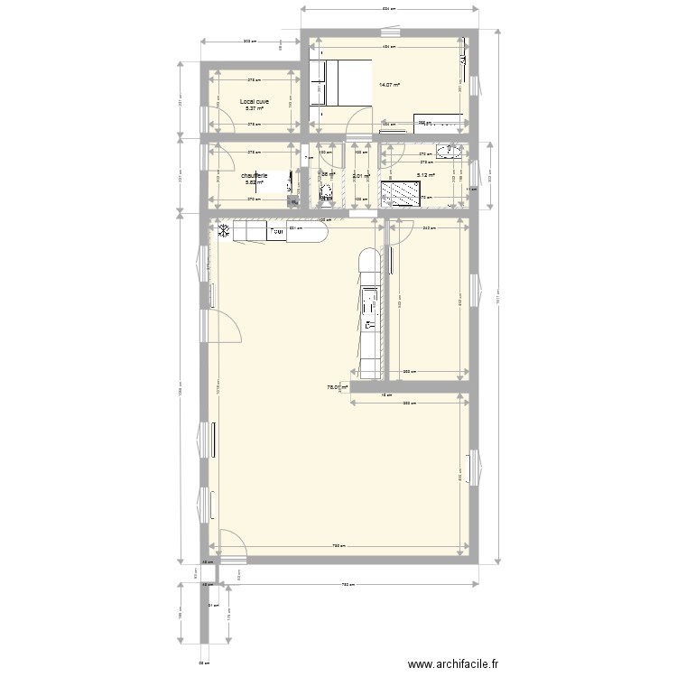 Projet PAMISEUX. Plan de 0 pièce et 0 m2