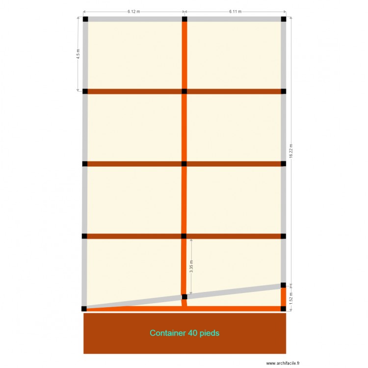 placement container. Plan de 0 pièce et 0 m2