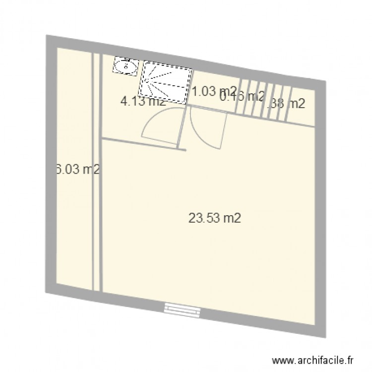 2éme plan étage projet. Plan de 0 pièce et 0 m2