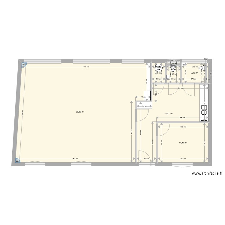 Centre yoga projet 1. Plan de 0 pièce et 0 m2
