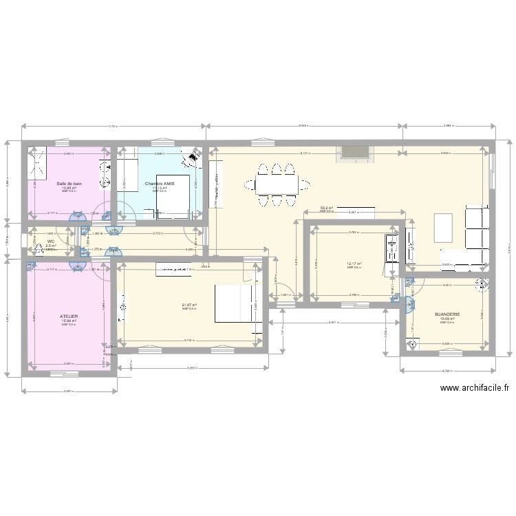 maison AVEC COTE. Plan de 0 pièce et 0 m2