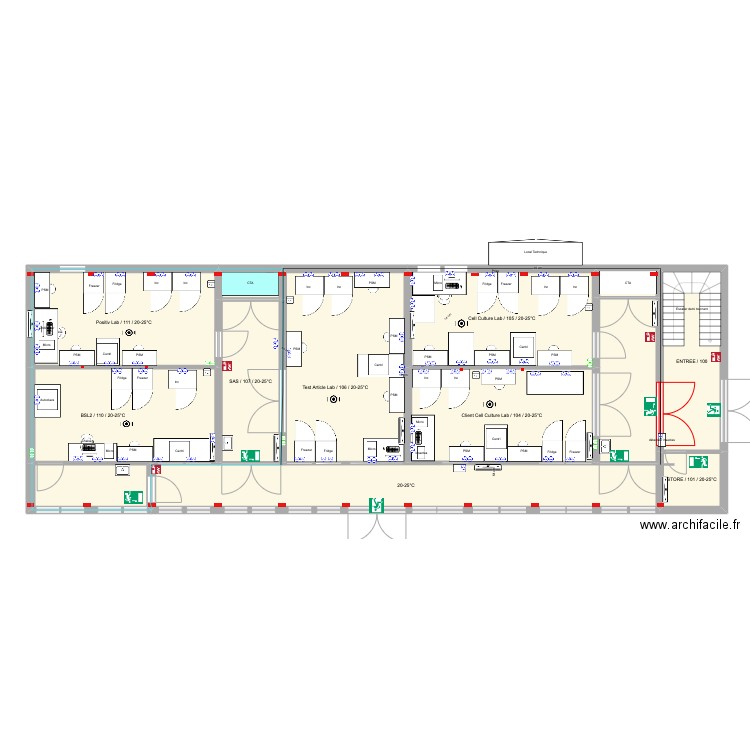 VIRO _ RdC _ V10. Plan de 22 pièces et 296 m2