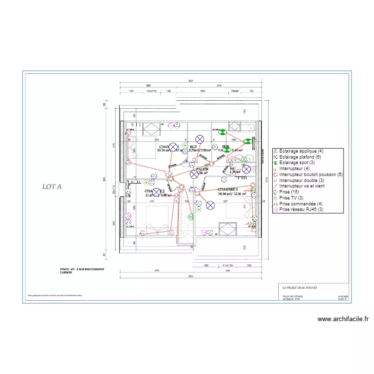 MAISON EN LOT ETG. Plan de MAISON EN LOT ETG. Plan de