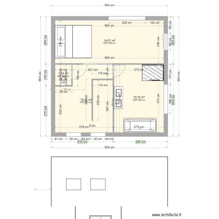 permis 2 stella 3 etage 6. Plan de 13 pièces et 149 m2