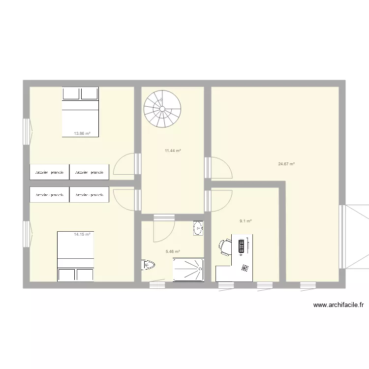 r&eacute;novation maison rdc. Plan de 