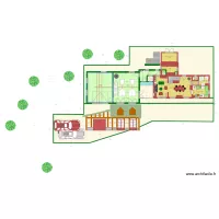 PLAN GARAGE AVEC SALON RDC ET ATELIER ETAGE 4