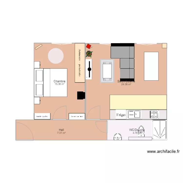 Appart4. Plan de 