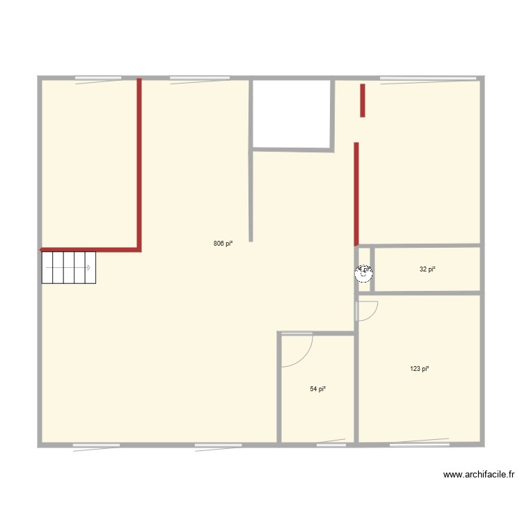 Haut. Plan de 0 pièce et 0 m2