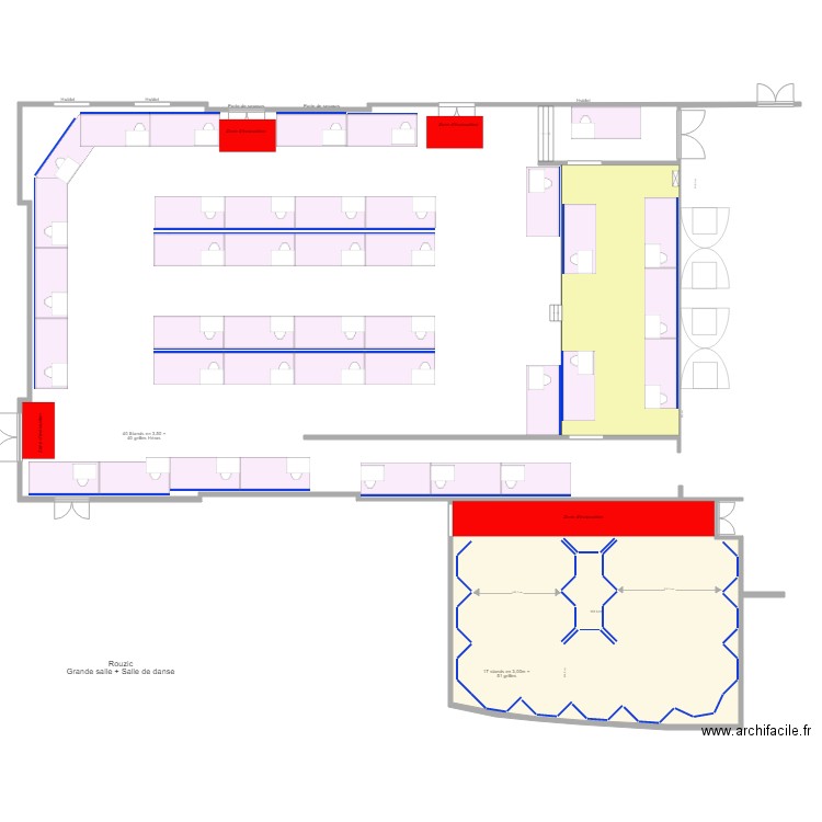 Rouzic 2019 avec salle danse 300. Plan de 0 pièce et 0 m2