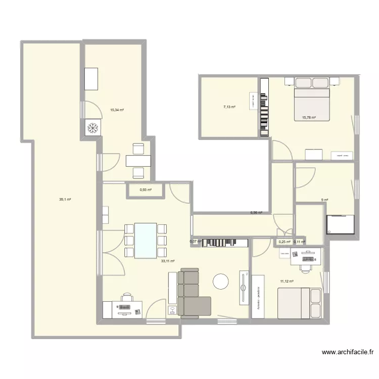 Loc Rosheim. Plan de 12  et 139 m²