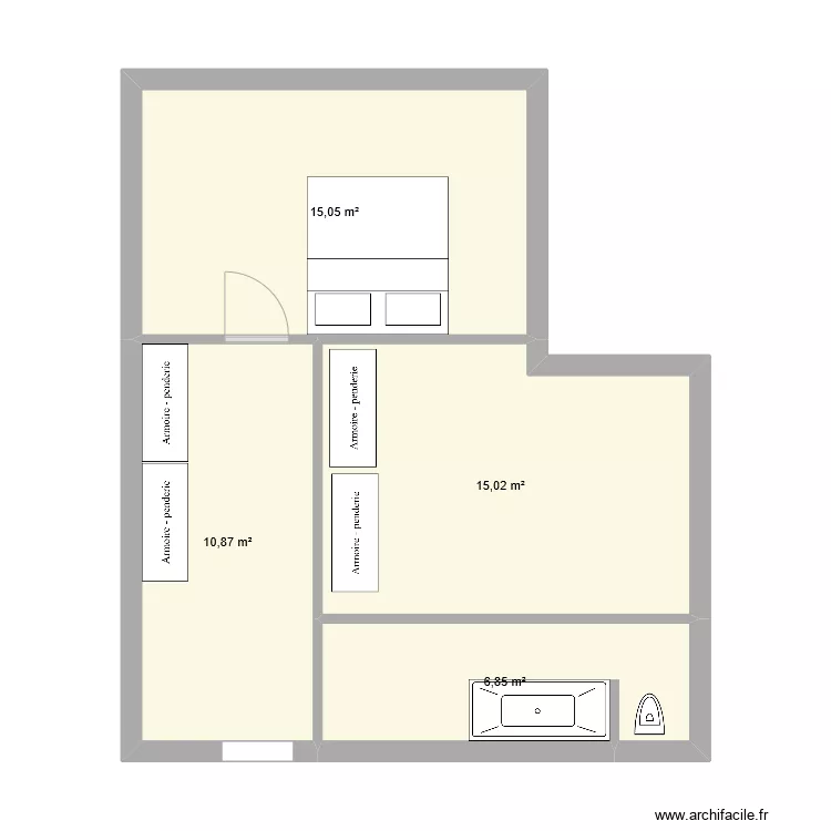 &eacute;tage. Plan de 