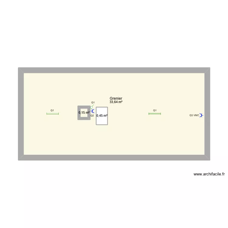 20250103  Grenier Romain ADAM. Plan de 3 pièces et 35 m²