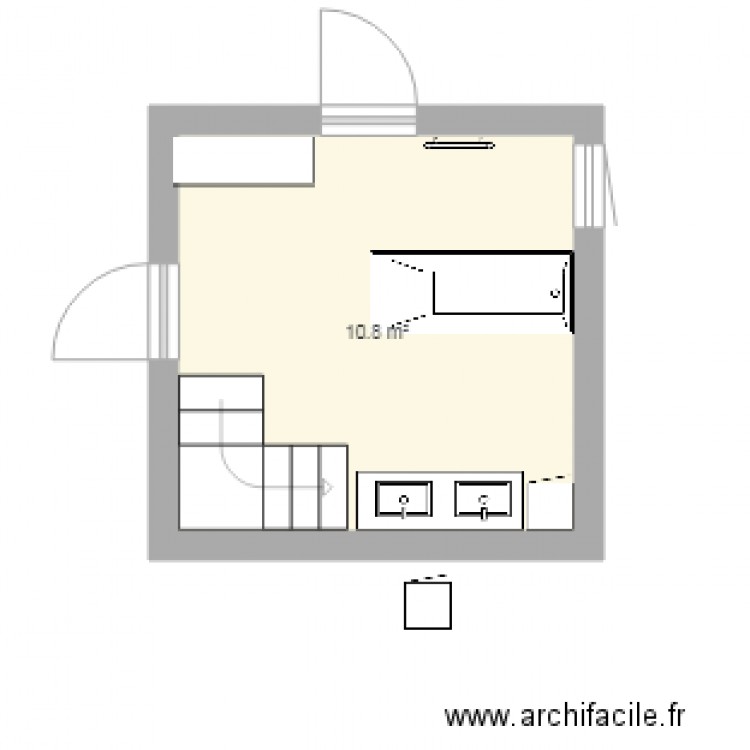 sdb cds. Plan de 0 pièce et 0 m2