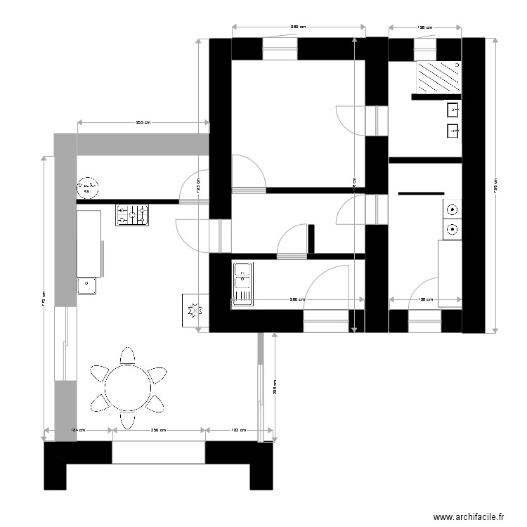 extension 2. Plan de 0 pièce et 0 m2