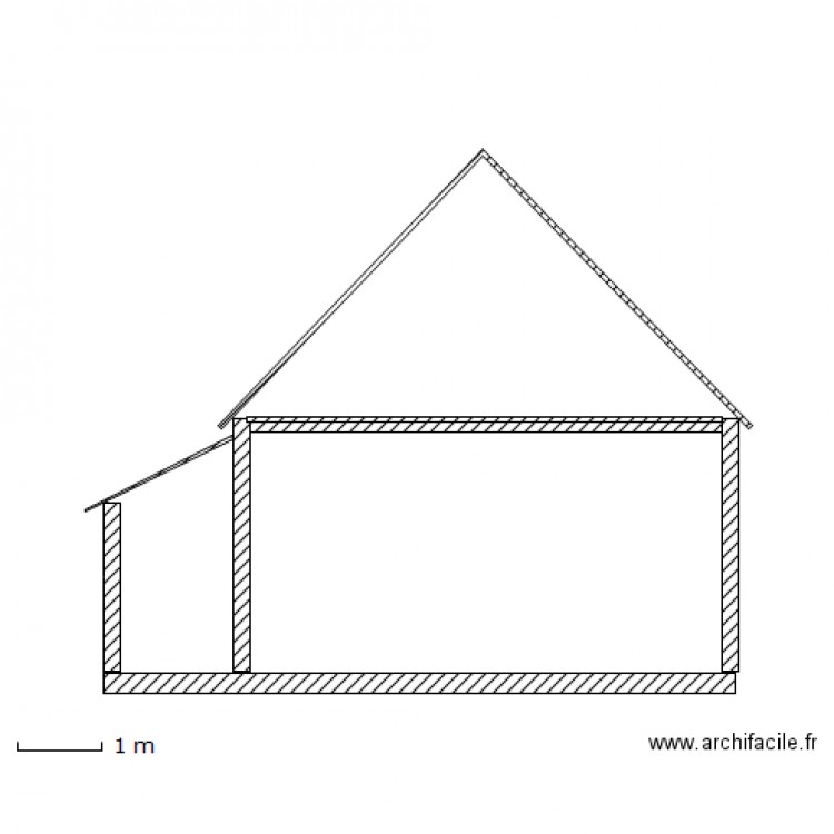 Coupe garage   appenti 1.5. Plan de 0 pièce et 0 m2