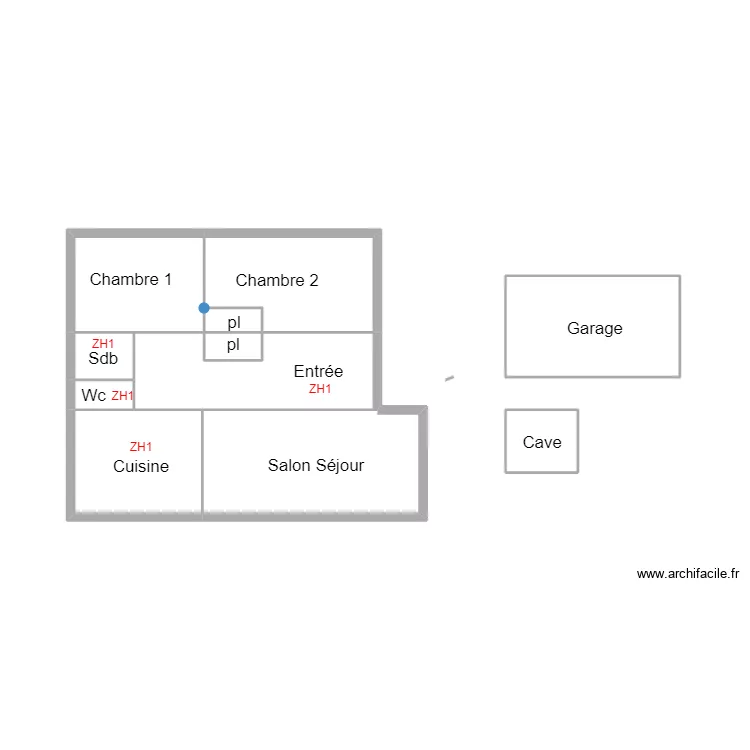 LEGUILVINEC DUHAOUX. Plan de 