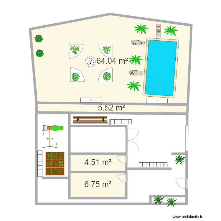 terrasse1. Plan de 0 pièce et 0 m2