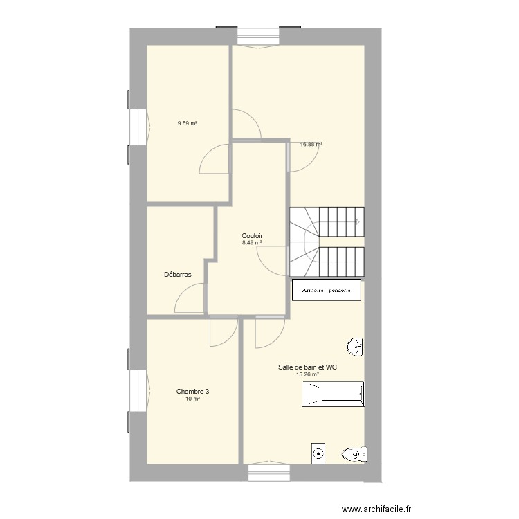 ferme 1er étage. Plan de 0 pièce et 0 m2