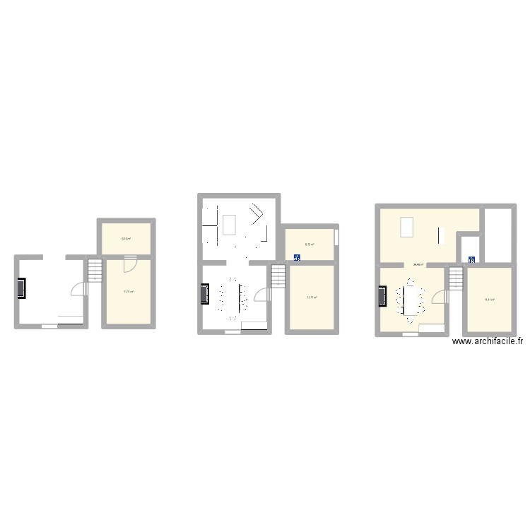 Maison Daviel. Plan de 0 pièce et 0 m2