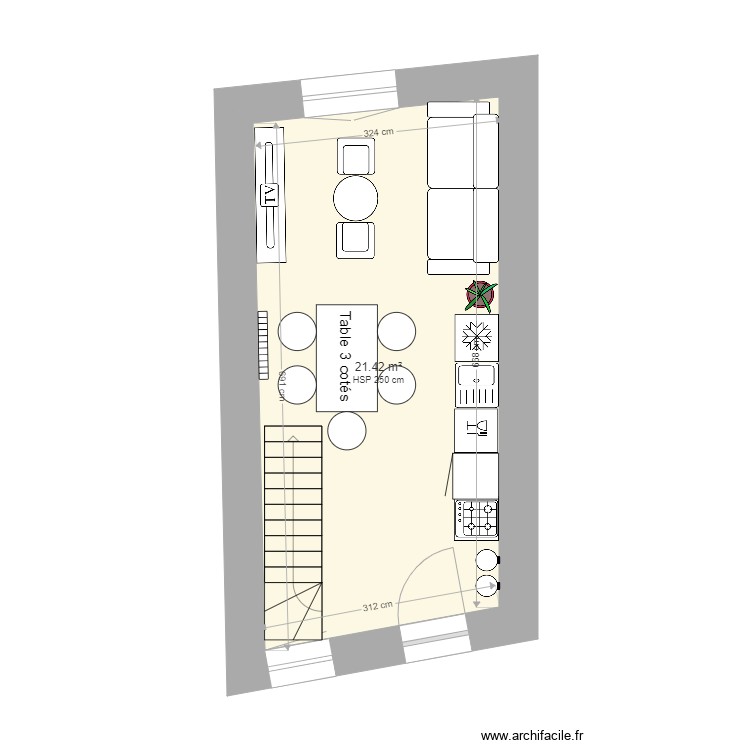 T3 rdc. Plan de 0 pièce et 0 m2 T3 rdc. Plan de 0 pièce et 0 m2