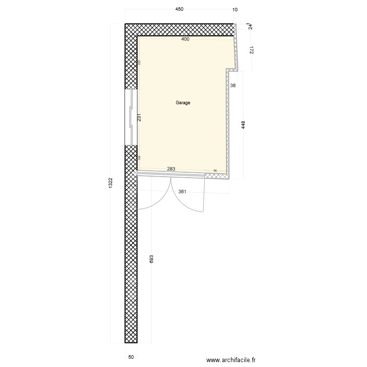 Garage v1.1. Plan de 0 pièce et 0 m2