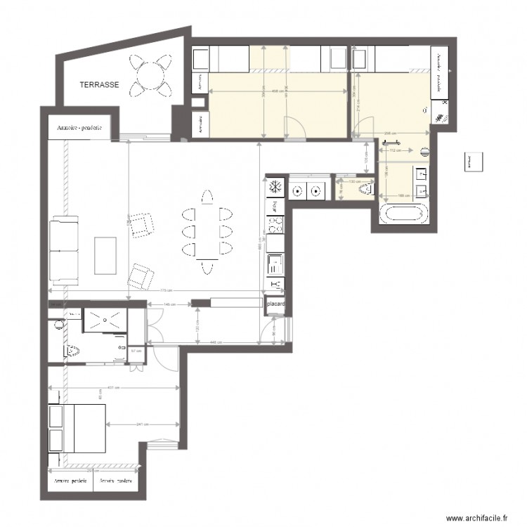 SEGALA Projet 2 juillet pas fini moche. Plan de 0 pièce et 0 m2