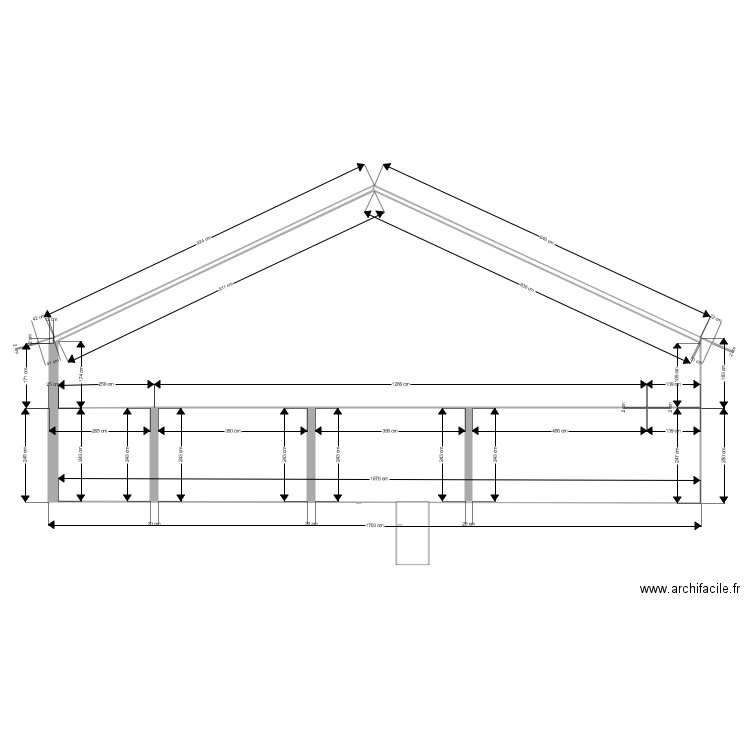 COUPE. Plan de 0 pièce et 0 m2