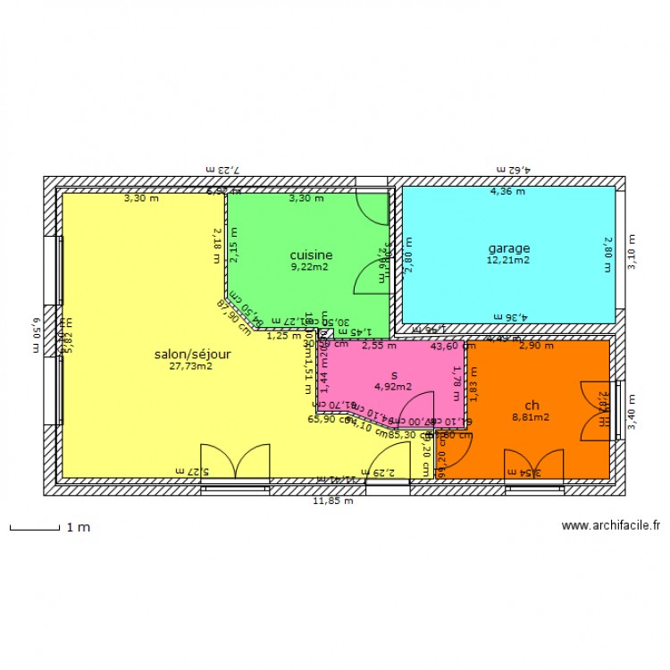 vue de dessus ;. Plan de 0 pièce et 0 m2