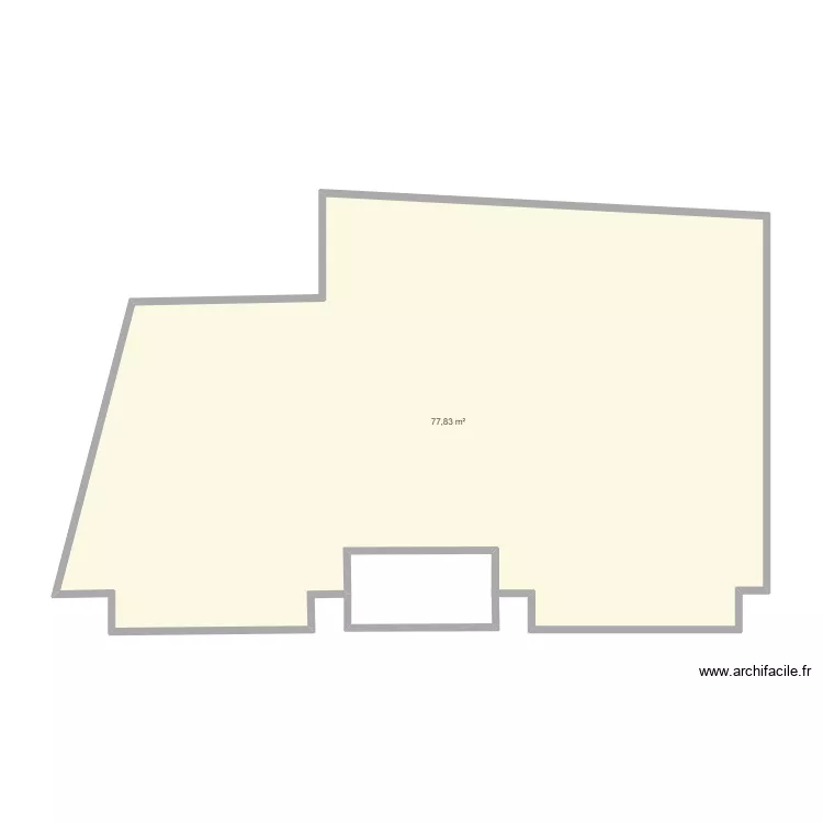 Surface commerciale Richou voyages Poitiers. Plan de 