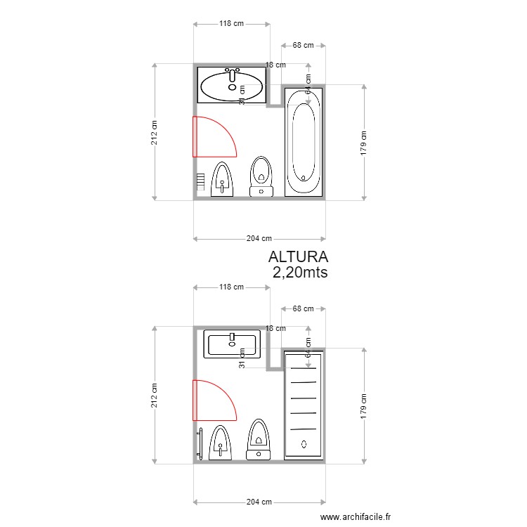 JAVIER LOPEZ CAMBA BAÑO GRANDE. Plan de 0 pièce et 0 m2