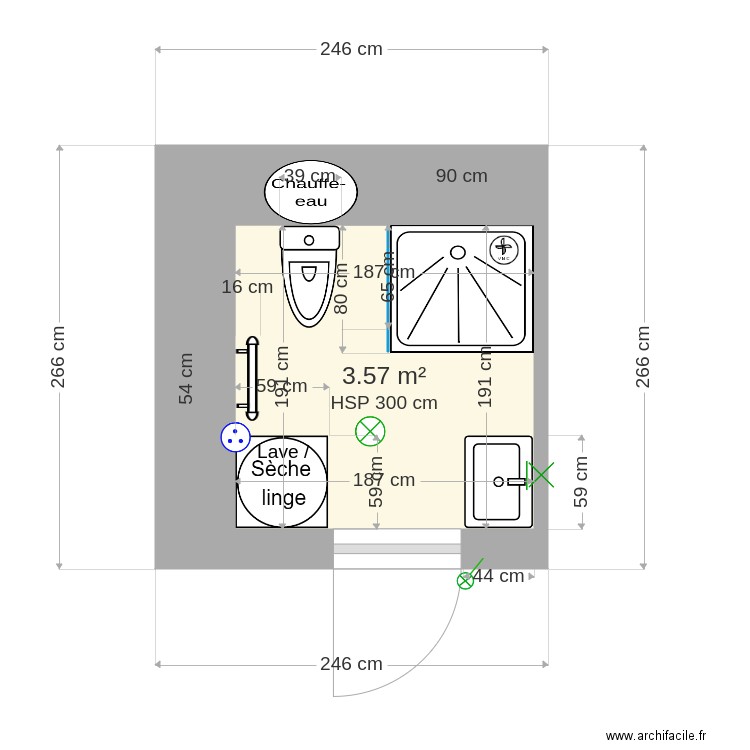 1SalledeauRDC. Plan de 0 pièce et 0 m2