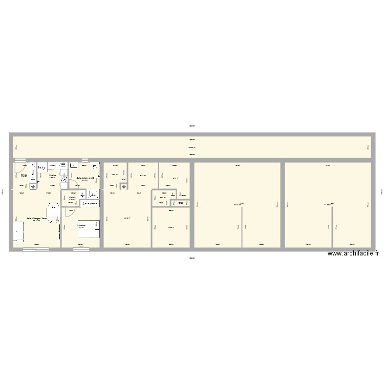 Projet résidence. Plan de 0 pièce et 0 m2