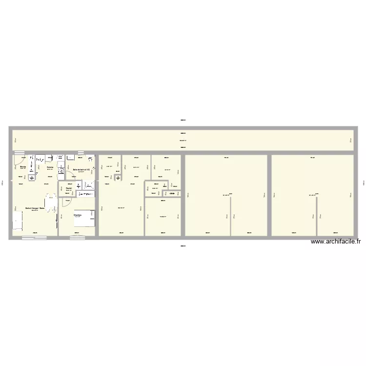 Projet r&eacute;sidence. Plan de 
